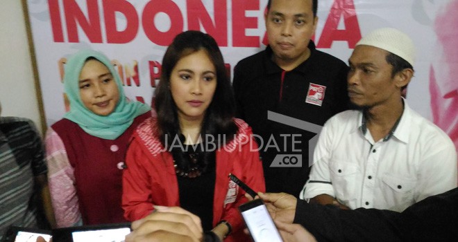 Ketua DPP Partai Solidaritas Indoensia (PSI), Sista Isyana Bagoes Oka, sore tadi (1/7).