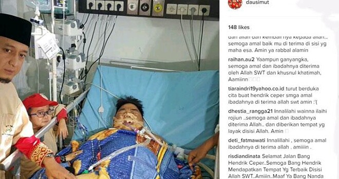 Hendri Ceper meninggal dunia.