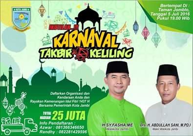 Pawai Takbir keliling.