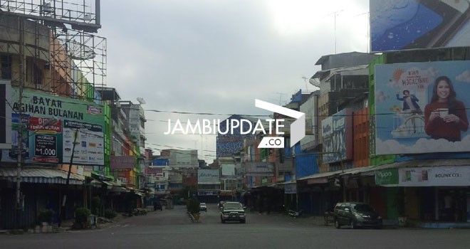 Idul Fitri (6/7) Pasar Jambi terlihat lengang dari aktivitas warganya