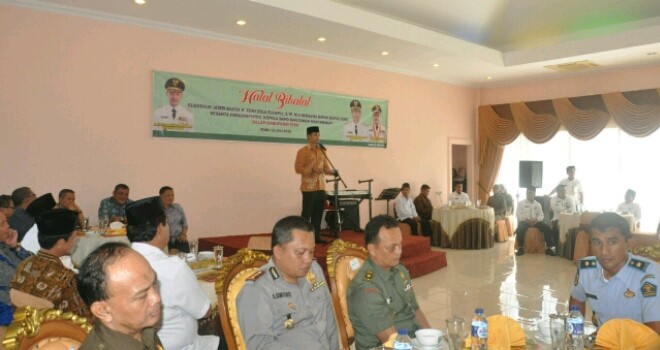 Halal bi Halal Gubernur Jambi Beserta Forkopimda Kabupaten Tebo, Pemerintah dan Tokoh Masyarakat Kabupaten Tebo.