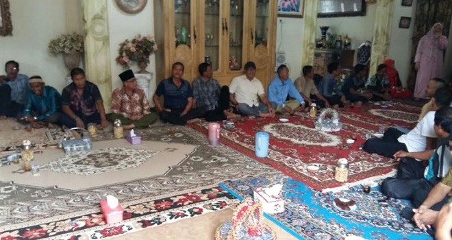 Acara pemantapan tim pemenangan Masnah Busro di kediamannya di Lorong Aman, Thehok, Rabu (20/7).