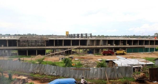 Proyek Pembangunan Pasar Tradisional Modren Angso Duo.