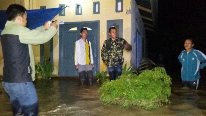 Banjir yang terjadi di Kerinci.