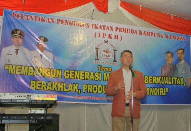 Walikota Jambi Sy Fasha, saat menghadiri pengukuhan IKPM.