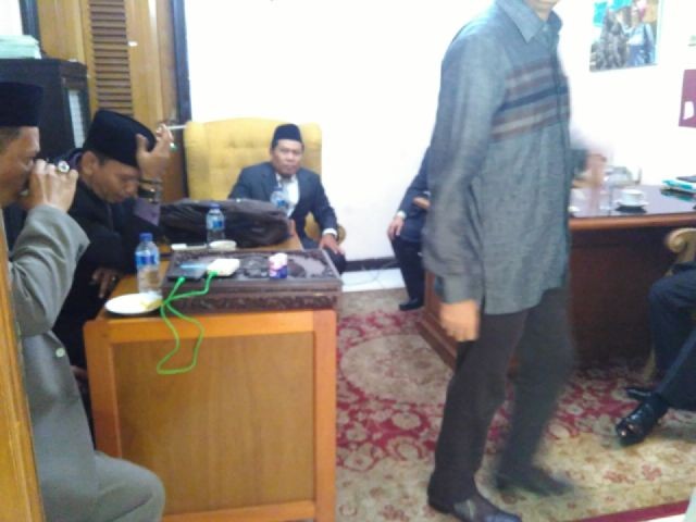 Sejumlah pemenang lelang jabatan Pemprov Jambi di Rumdis Gubernur Jambi.