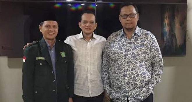 Bakal Calon Bupati Muaro Jambi, Al Amin Nasution bersama pengurus DPP PKB. Maju di Muaro Jambi, PKB minta Amin tentukan pendamping.