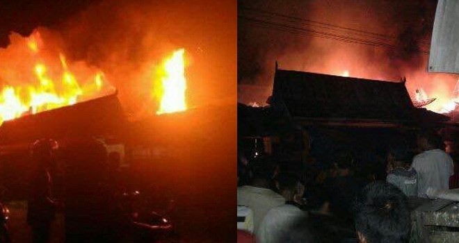Kebakaran di Pasar Atas Sarolangun