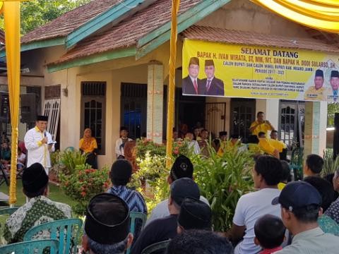 Sosialisasi pasangan Idola bersama Partai Golkar di Sungai Gelam