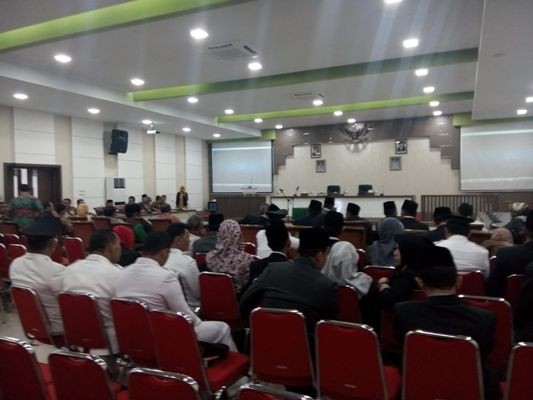Suasana jelang pelantikan di ruang Pola Kantor Walikota Jambi.