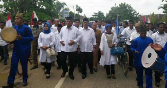 Pasangan BAGUS (Bang Agus Suswiyanto) mendaftar ke KPU Muarojambi.