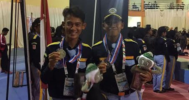 Tim Drumband asal Jambi yang berhasil menyumbangkan Medali Perak.