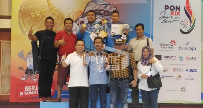 Kontingen cabang olahraga (Cabor) Biliar Jambi.