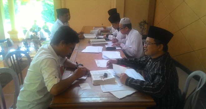 Cakades yang beragama Islam saat dites baca dan tulis Al Quran.