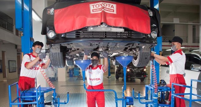 Layanan express maintenance Toyota.