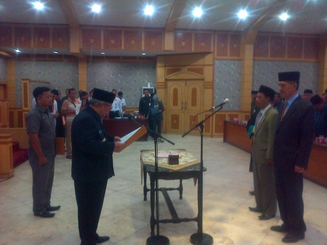 Pelantikan Ambo Tuo sebagai Sekda Tanjabtim