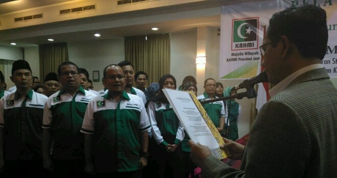 Pelantikan pengurus KAHMI Provinsi Jambi.