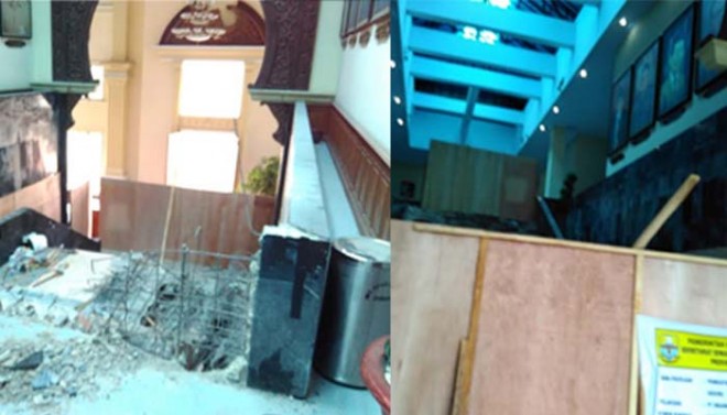 Pembangunan eskalator di Kantor DPRD Provinsi jambi.