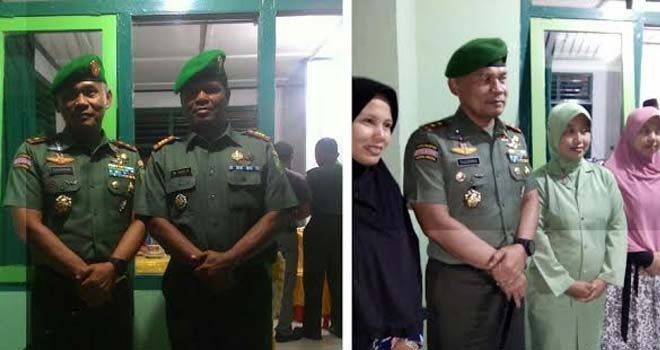 Pangdam II/Sriwijaya Mayor Jenderal TNI Sudirman SH., M.M. mengunjungi markas Koramil 415-03/Muara Tembesi, Selasa (11/10).