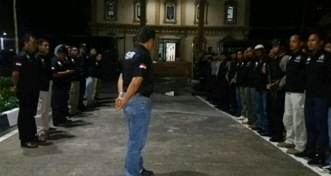Apel anggota Polda Jambi sebelum razia.