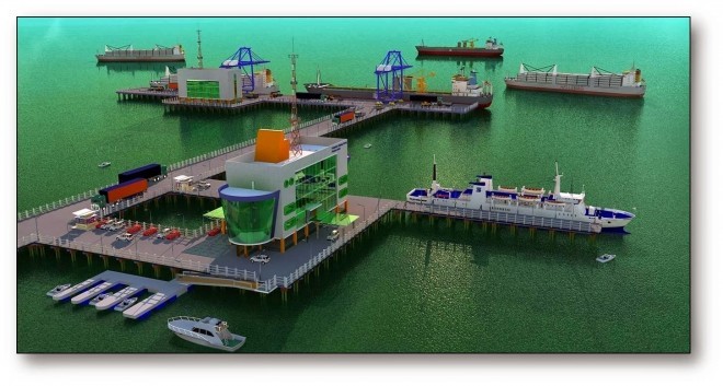 Maket Pelabuhan Ujung Jabung.