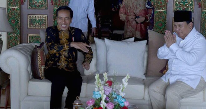 Presiden Joko Widodo dan Ketua Umum Partai Gerindra Prabowo Subianto. Foto: Biro Pers Kepresidenan