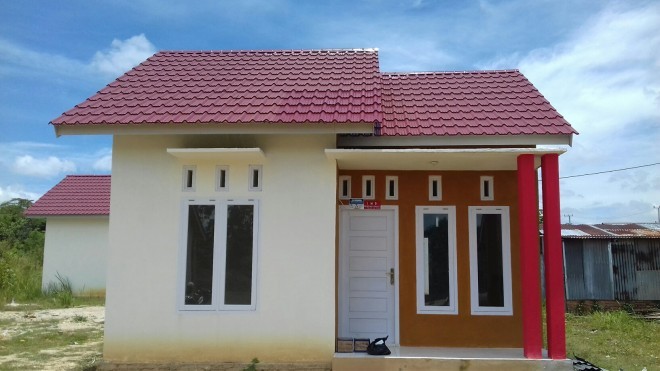 Salah satu rumah yang ada di Perumahan Pondok Siginjai Sari, Kabupaten Bungo.