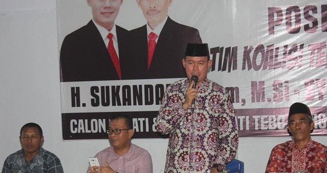 Pembacaan ikrar sumpah Desa Perintis Kecamatan Rimbo Bujang.