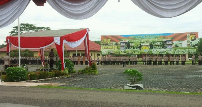 Pendidikan Alih golongan 82 Bintara Tinggi Polda Jambi.