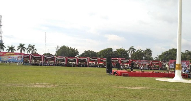 Apel Nusantara di lapangan Kantor Gubernur Jambi, Rabu (30/11).