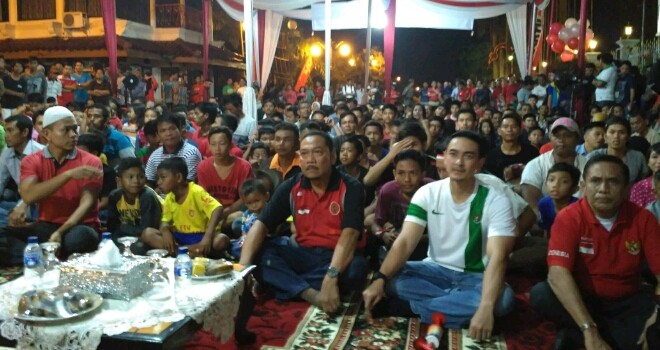 Nobar di Rumdis Gubernur Jambi.