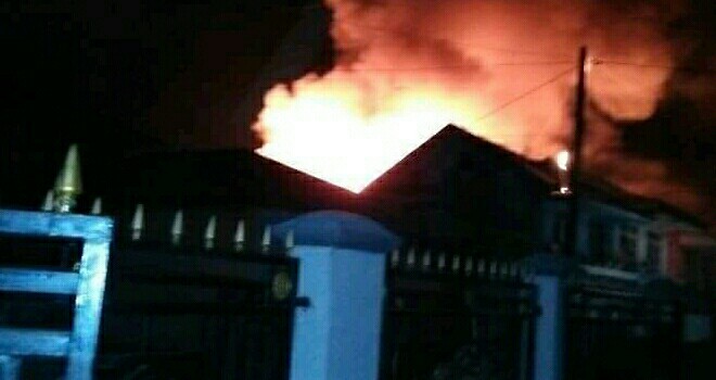 Kebakaran di Kerinci.