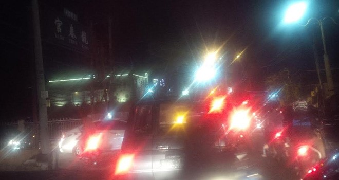 Jalan di Kota Jambi Padat Merayap.