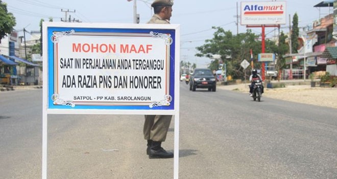 Ilustrasi razia pns. Dok. Jambiupdate.co