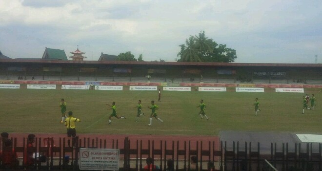 Selebrasi pemain PS Kota Jambi