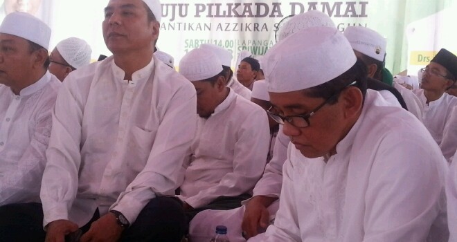 H. Bakri saat hadiri dzikir akbar bersama CE di Sarolangun.