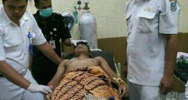 Korban tewas tenggelam saat berada di Rumah sakit.