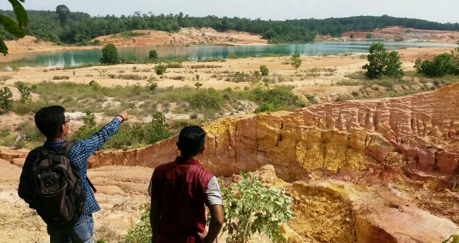 Danau biru Batanghari.