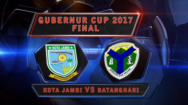 Final Gubernur Cup 2017 mempertemukan Kota Jambi vs Batanghari.