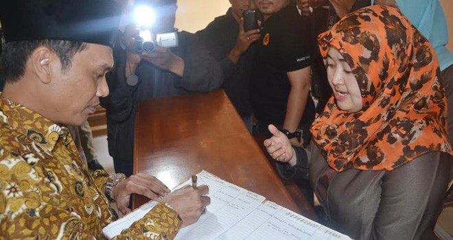 Calon Bupati (Cabup) Muaro Jambi Abun Yani.