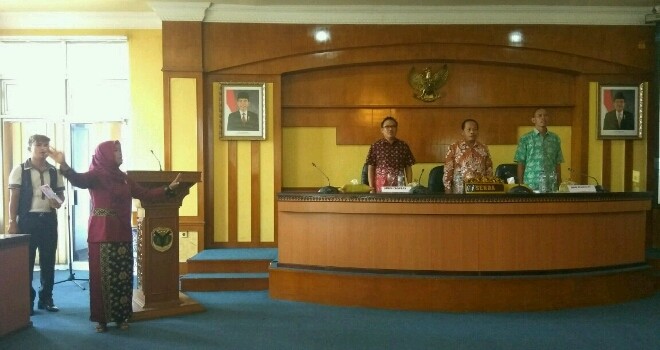 Seminar Guru inovatif tang diselenggarakan Dinas PDK Batanghari yang bekerja sama dengan Jambi Ekspres.