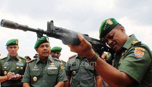 Jenderal Gatot Nurmantyo, mengeker sasaran. Foto: dok/JPNN.com