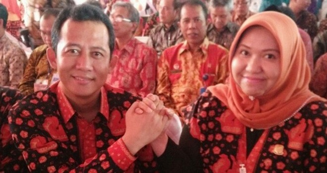 Pasangan calon bupati dan wabup Muaro Jambi Masnah-BBS.