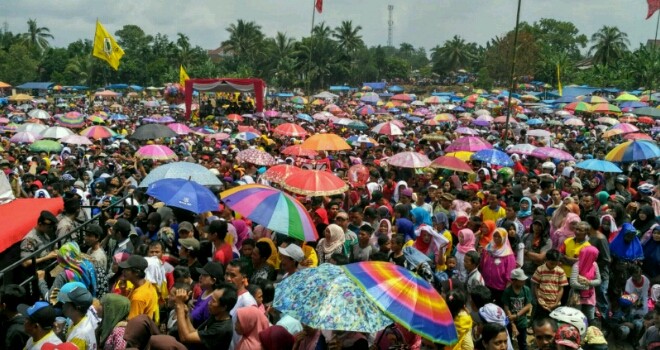 Ratusan ribu masyarakat hadiri kampanye akbar Sukandar-Syahlan di Rimbo Bujang.