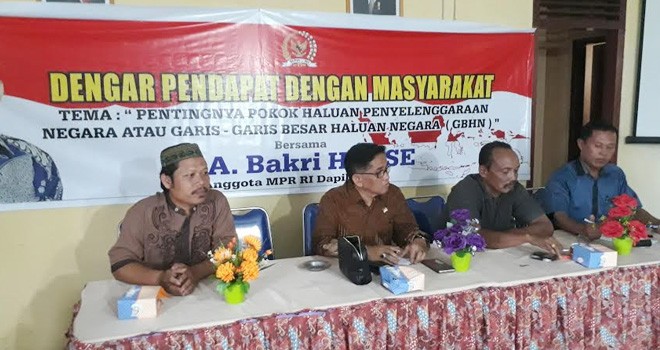 Gelar dengar pendapat bersama masyarakat Desa Pondom Meja, Kecamatan Mestong, Kabupaten Muaro Jambi.