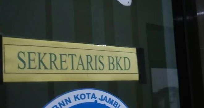 Ruang sekretaris BKD.