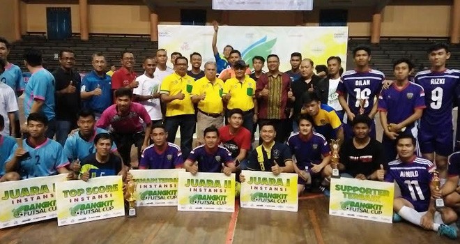 Acara Penutupan Bangkit Futsal di Gor Kota Jambi.