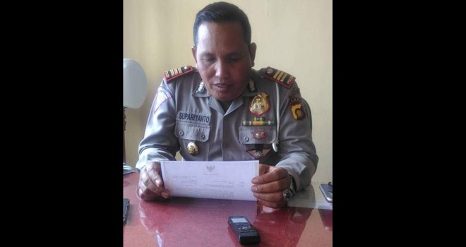 Kasat lantas Polrea Kerinci, AKP Suparianto.