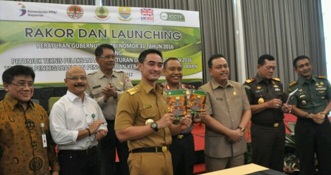 Rakor dan Launching Pergub 31 tentang karhutla yang dihadiri lansung oleh Dubes untuk Indonesia