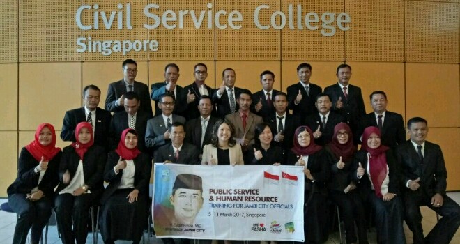 Pelatihan puluhan ASN Kota Jambi di Singapura.